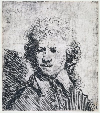 Zelfportret door Rembrandt van Rijn